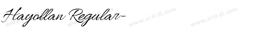Hayollan Regular字体转换 Hayollan Regular字体转换